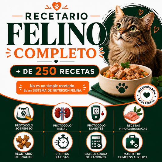 Recetario Felino Completo - Sistema de nutrición felina